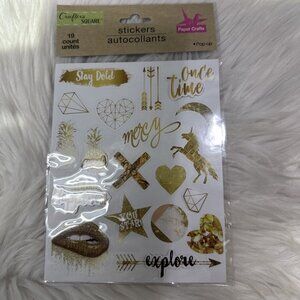 Crafters Square Stickers Paper Crafts Scrapbooking 19 Count Kesha